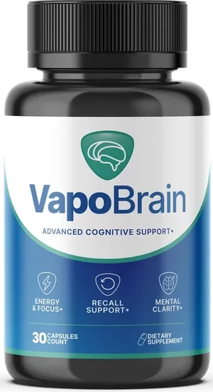 VapoBrain bottle, advanced cognitive support, 30 capsules